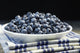 Bowl of blueberries Wall Mural