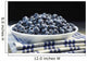 Bowl of blueberries Wall Mural