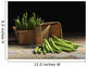 Green beans in baskets Wall Mural