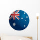 Soccerball With Australia Flag Wall Decal