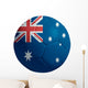 Soccerball With Australia Flag Wall Decal