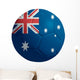 Soccerball With Australia Flag Wall Decal