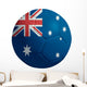 Soccerball With Australia Flag Wall Decal