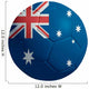 Soccerball With Australia Flag Wall Decal