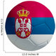Soccerball Serbia Flag Wall Decal