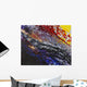 Colourful painting with texture Wall Mural