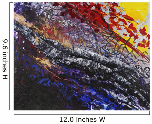 Colourful painting with texture Wall Mural