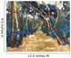 Painting of a path between the trees Wall Mural