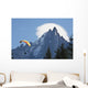 Paraglider above Chamonix-Mont Blanc valley Wall Mural
