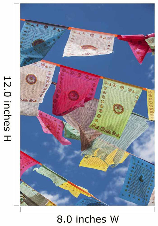 Prayer flags in the breeze Wall Mural