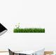 Green Grass and Daisy Wall Decal