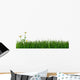 Green Grass and Daisy Wall Decal
