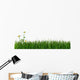 Green Grass and Daisy Wall Decal