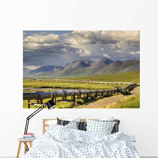 Semi truck driving the Haul Road Wall Mural