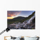 Scenic sunset view of a waterfall at Summit Lake State Recreation Site Wall Mural