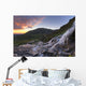 Scenic sunset view of a waterfall at Summit Lake State Recreation Site Wall Mural