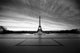 Eiffel Dawn Black White
