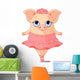 Pig Ballerina Wall Decal