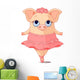 Pig Ballerina Wall Decal