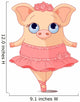 Pig Ballerina Wall Decal