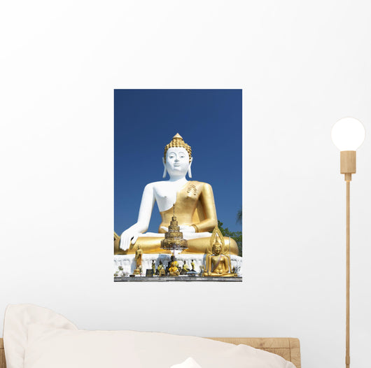 Wat Doi Kham Temple Buddha Wall Mural