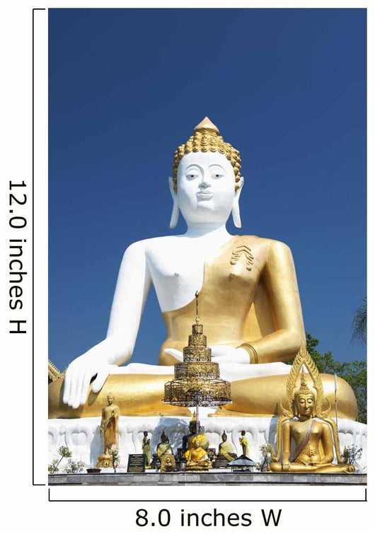 Wat Doi Kham Temple Buddha Wall Mural