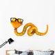 Snake with Glasses Wall Decal