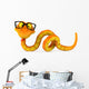 Snake with Glasses Wall Decal