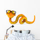 Snake with Glasses Wall Decal