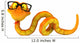 Snake with Glasses Wall Decal
