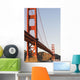 Tour boats cross under Golden Gate Bridge, viewed Wall Mural