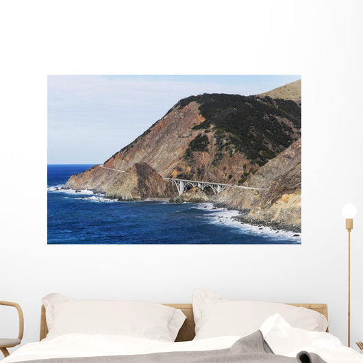 Big Creek Bridge from California Route 1 on the Big Sur Coast Wall Mural