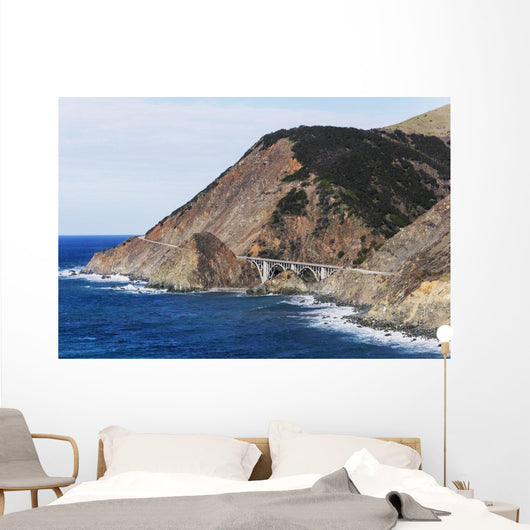 Big Creek Bridge from California Route 1 on the Big Sur Coast Wall Mural