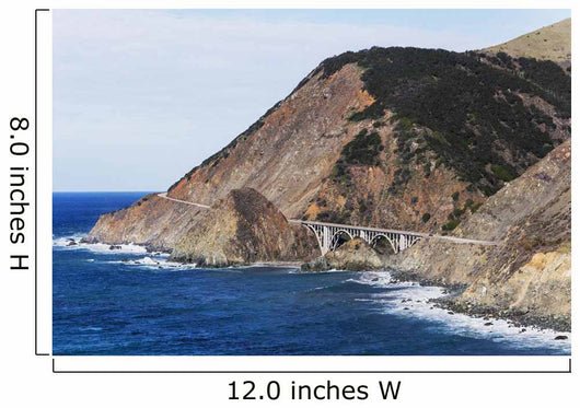 Big Creek Bridge from California Route 1 on the Big Sur Coast Wall Mural