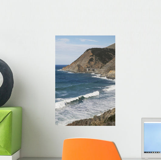 Big Creek Bridge from California Route 1 on the Big Sur Coast Wall Mural