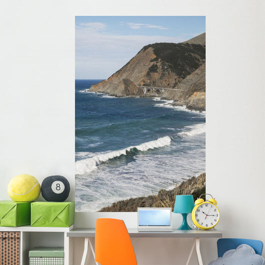 Big Creek Bridge from California Route 1 on the Big Sur Coast Wall Mural
