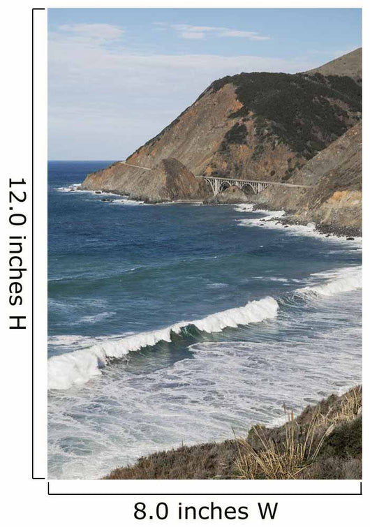 Big Creek Bridge from California Route 1 on the Big Sur Coast Wall Mural