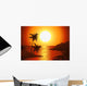 Dusk on the beach Wall Mural