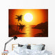 Dusk on the beach Wall Mural