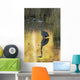 Great Blue Heron fishing in Costello Creek, Algonquin Park Wall Mural