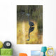 Great Blue Heron fishing in Costello Creek, Algonquin Park Wall Mural
