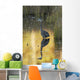 Great Blue Heron fishing in Costello Creek, Algonquin Park Wall Mural
