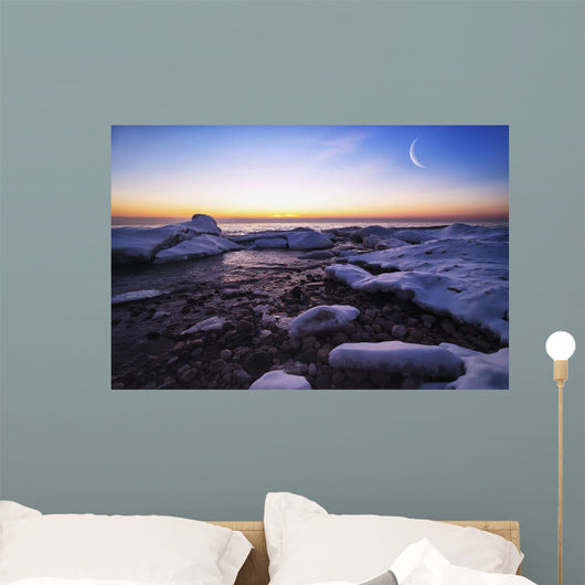 Icy Shores Lake Michigan Wall Decal