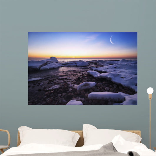 Icy Shores Lake Michigan Wall Decal