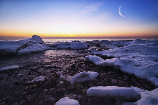 Icy Shores Lake Michigan Wall Decal