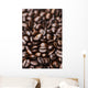 Medium dark roast Kona coffee beans close up Wall Mural