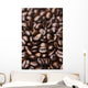 Medium dark roast Kona coffee beans close up Wall Mural