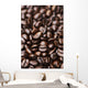 Medium dark roast Kona coffee beans close up Wall Mural
