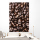 Medium dark roast Kona coffee beans close up Wall Mural