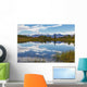 View of the snow capped mountains of the Alaska Range reflected Wall Mural